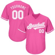 Maglia da baseball autentica Blue Light a righe blu-bianche personalizzata nera